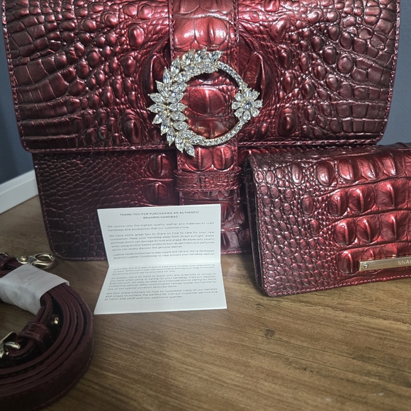 Brahmin Luxe Mini Francine Satchel and Wallet - Picture 12 of 16